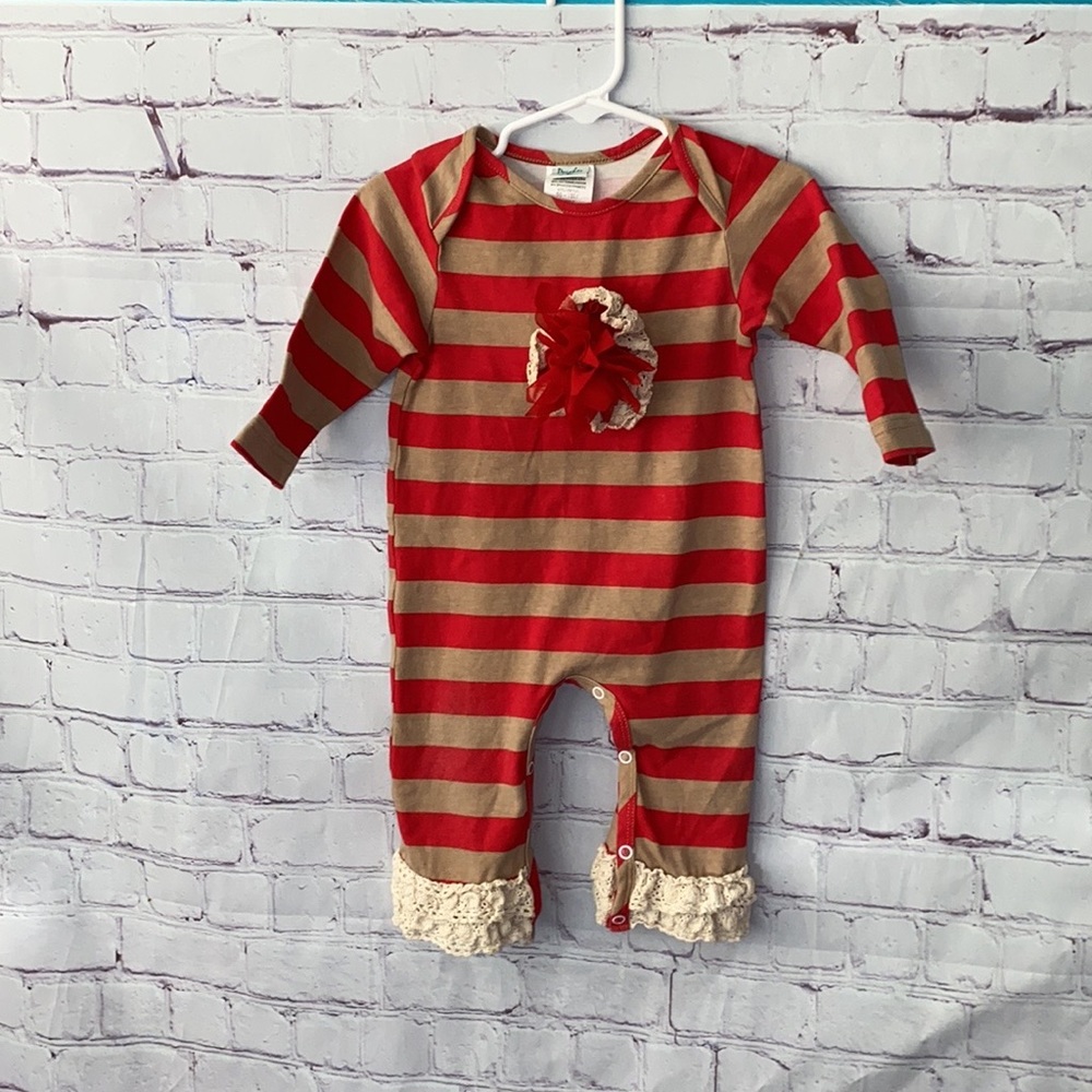 Peaches & Cream One Piece Outfit Size 12 Months